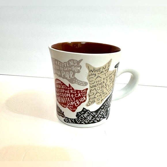 Literary Cat Mug - Kitten Quotes From Famous Writers 12 Oz Coffee Cup - Picture 3 of 8